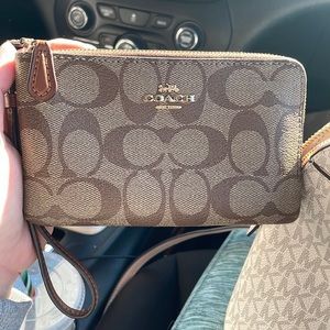 coach brown wallet